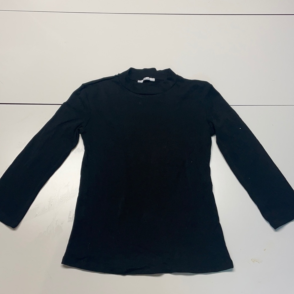 Zara black mock neck black top!